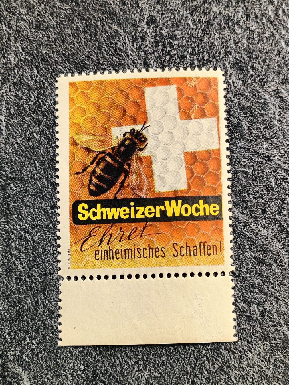 Tutti i francobolli: Litho Werbe Vignette / Schweizer Woche Ehret einheimisches.. – Usato da Brugg AG venduto da Ente015