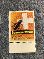 Litho Werbe Vignette / Schweizer Woche Ehret einheimisches..