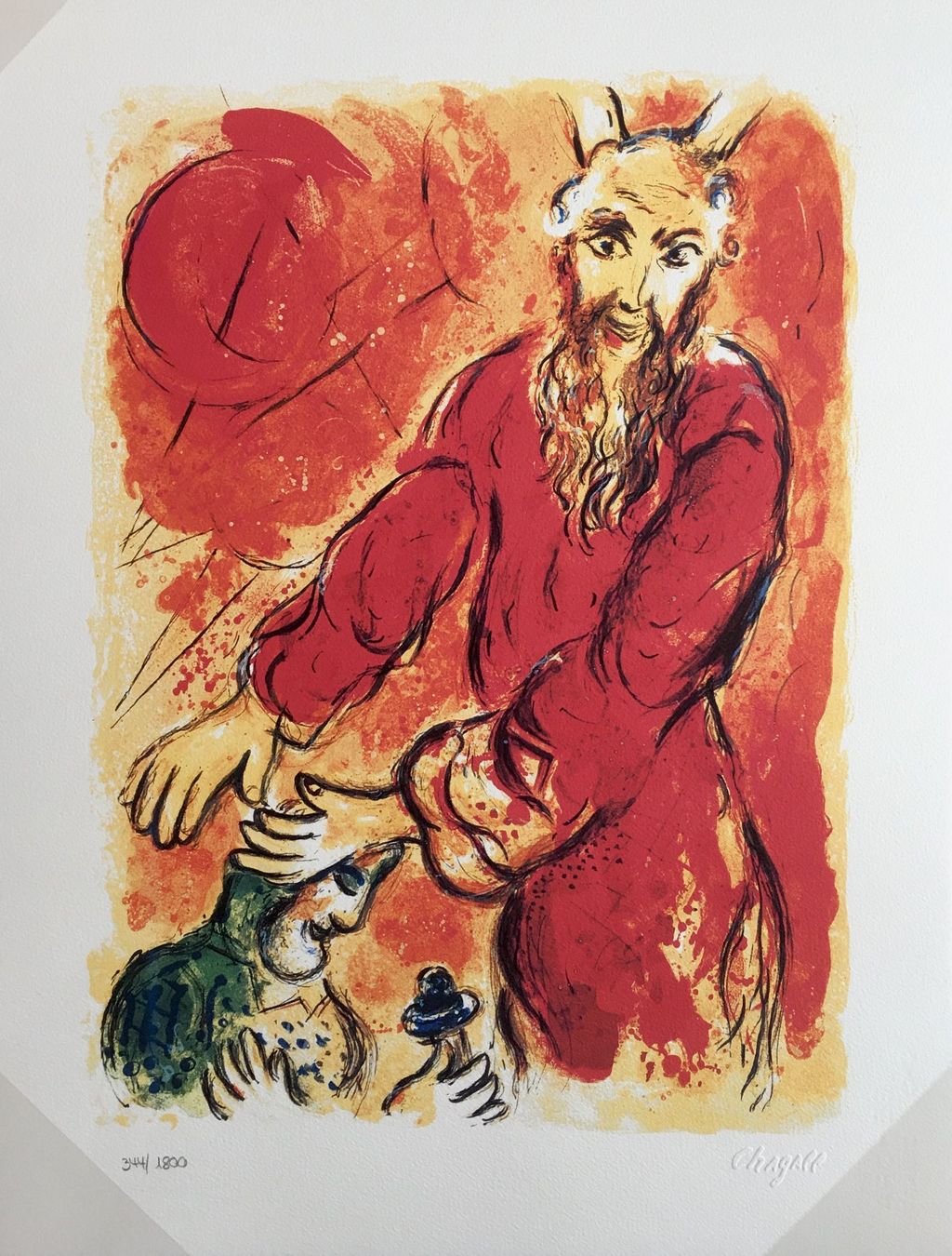 Grafiken & Lithographien: Marc Chagall  Exodus-Zyklus   "Jahwe mein Feldzeichen" – Gebraucht aus Nennigkofen von Sommersonnen 1