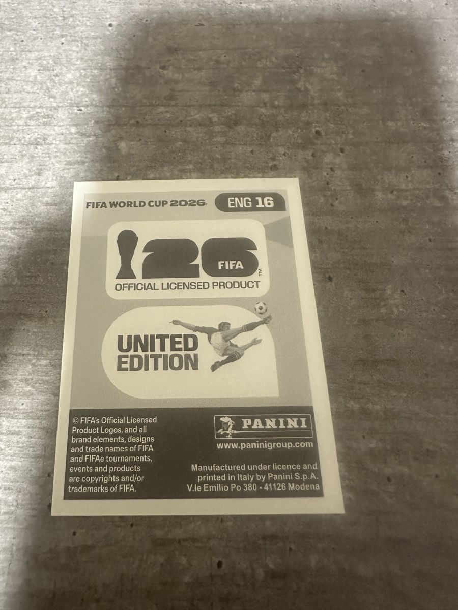 Panini Sammelbilder & Trading cards: ENG 16 , FIFA WORLD CUP 2026 PANINI  – Neu (gemäss Beschreibung) aus Frauenfeld von 1PegPeg1 1
