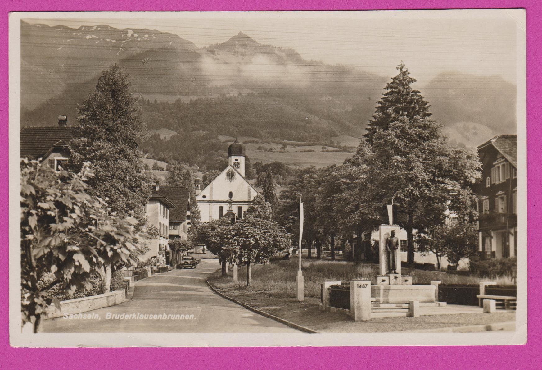 Cartoline postali: Sachseln  :  alte Ansichtskarte  von 1937 – Usato da Vitznau venduto da Ropaku