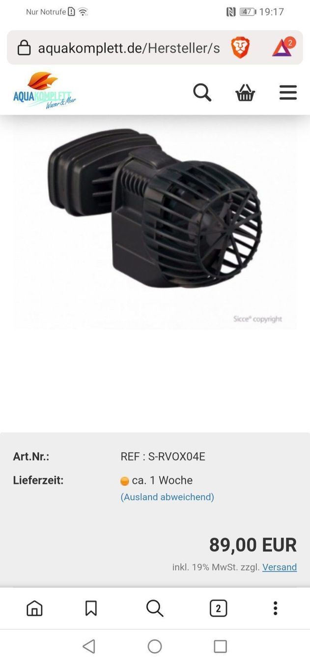 Riscaldamento: Umwälzpumpe Sicce XStream 8000 – Usato da Sevelen venduto da Mikey_1988 3