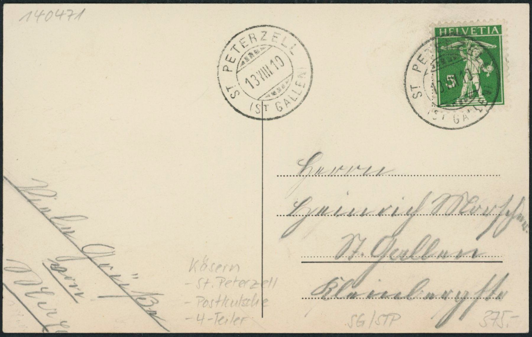 Cartes postales: SG Käsern - Postkutsche - St. Peterzell – D'occasion à Schindellegi par dolpitz 1