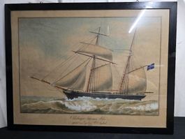 Altes Schoner Felix Bild, 1850, Original Rahmen, Rarität