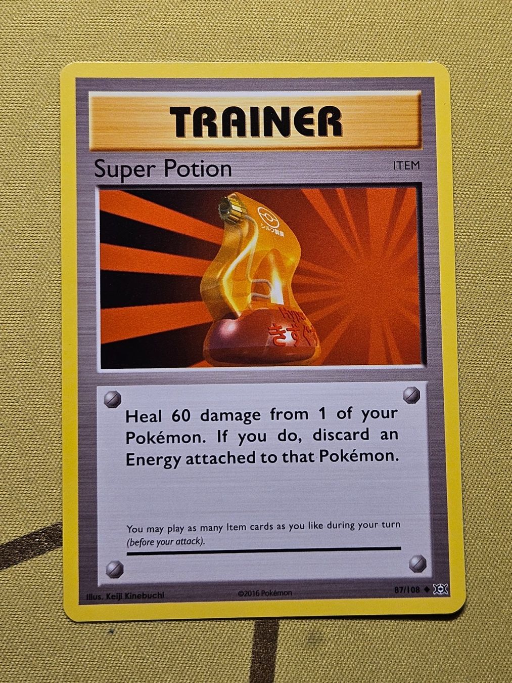 Pokémon Carte collezionabili: Evolutions - Super Potion 87/108 – Usato da Bellinzona venduto da Pokemarco