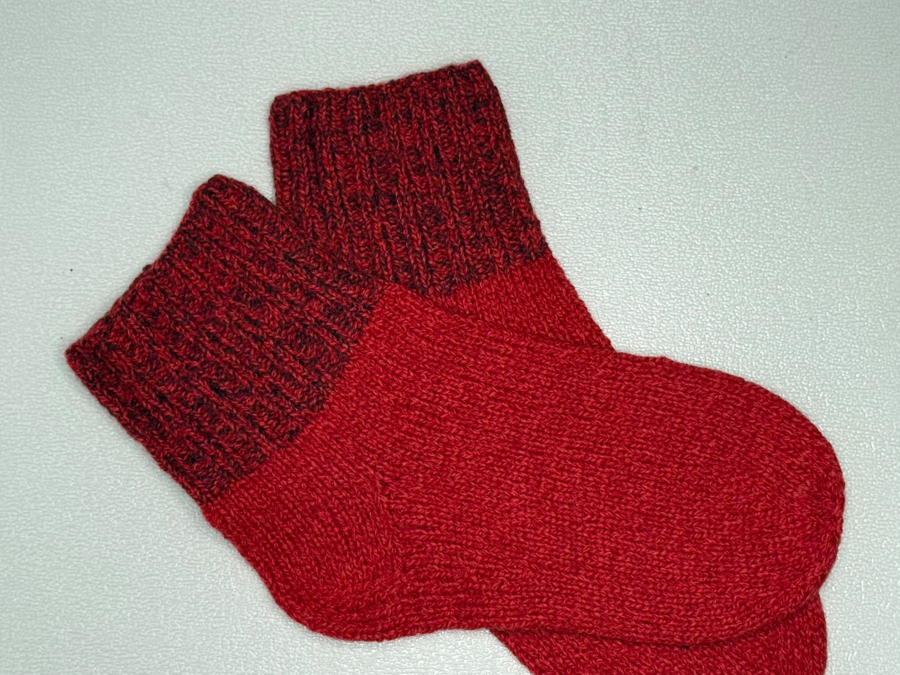 Calze: Cashmere 100%, Hand Made Knitted Red  Socks – Nuovo e nell'imballaggio originale da Lugano venduto da Luswre 3
