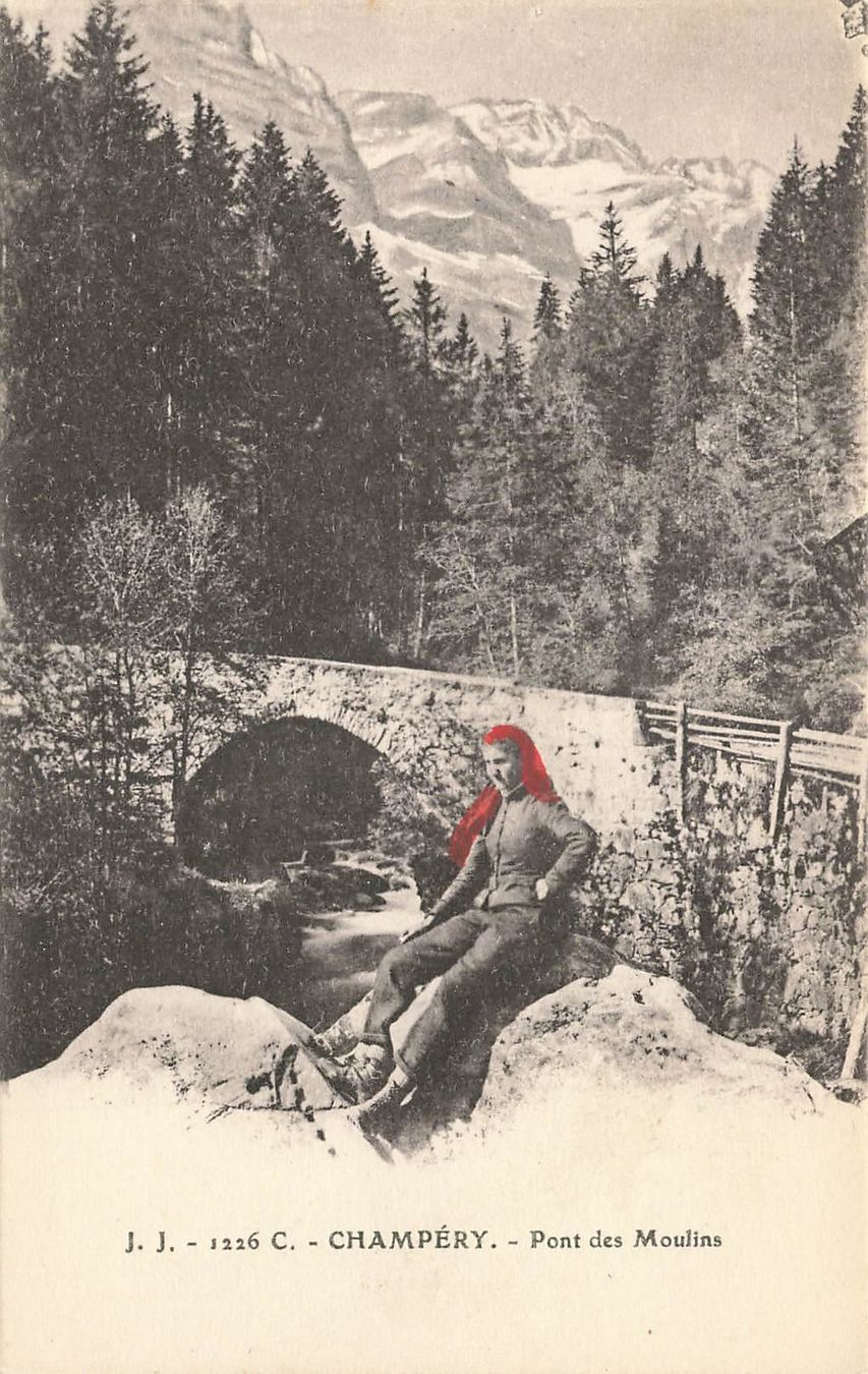 Cartes postales: Champéry Pont des Moulins – D'occasion à Schwyz par Seffi56