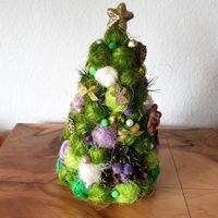 Dekor Weihnachtsbaum 25 cm  handmade