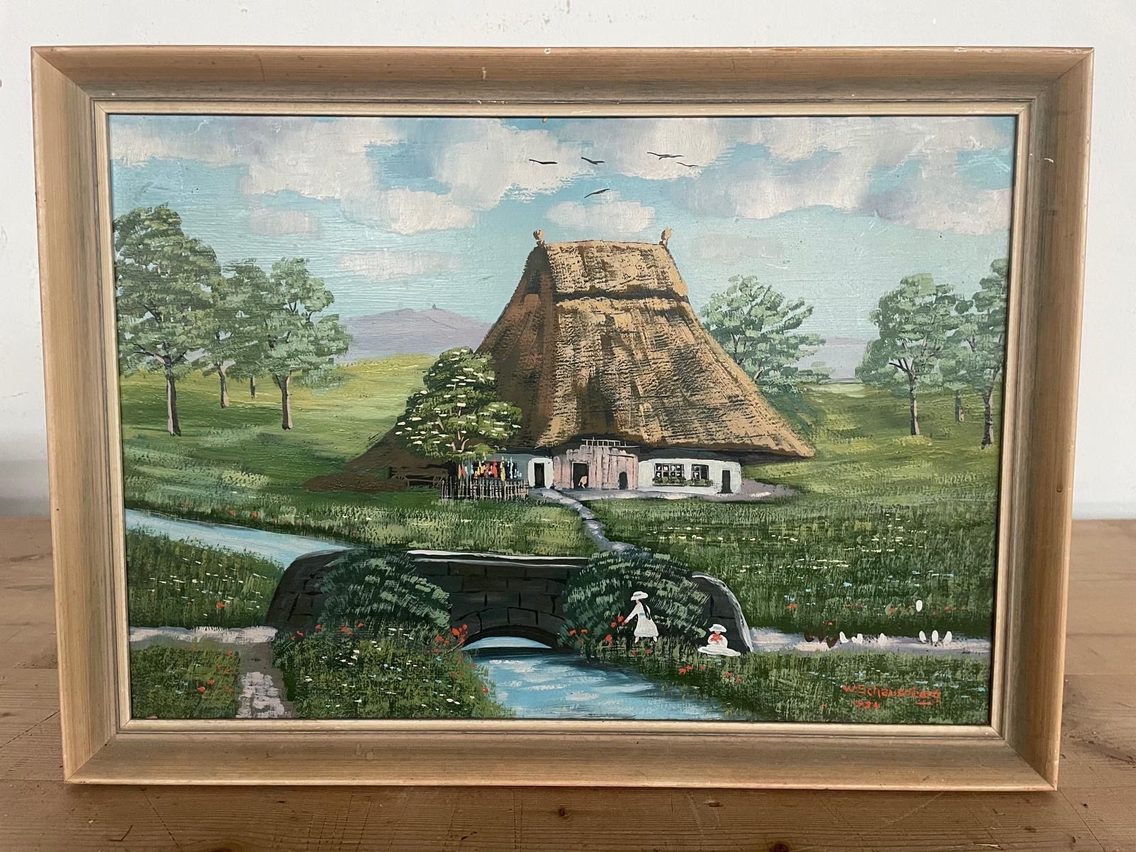 Dipinti: Ölgemälde Schauenberg 54.5x40cm – Usato da Hitzkirch venduto da Reliko