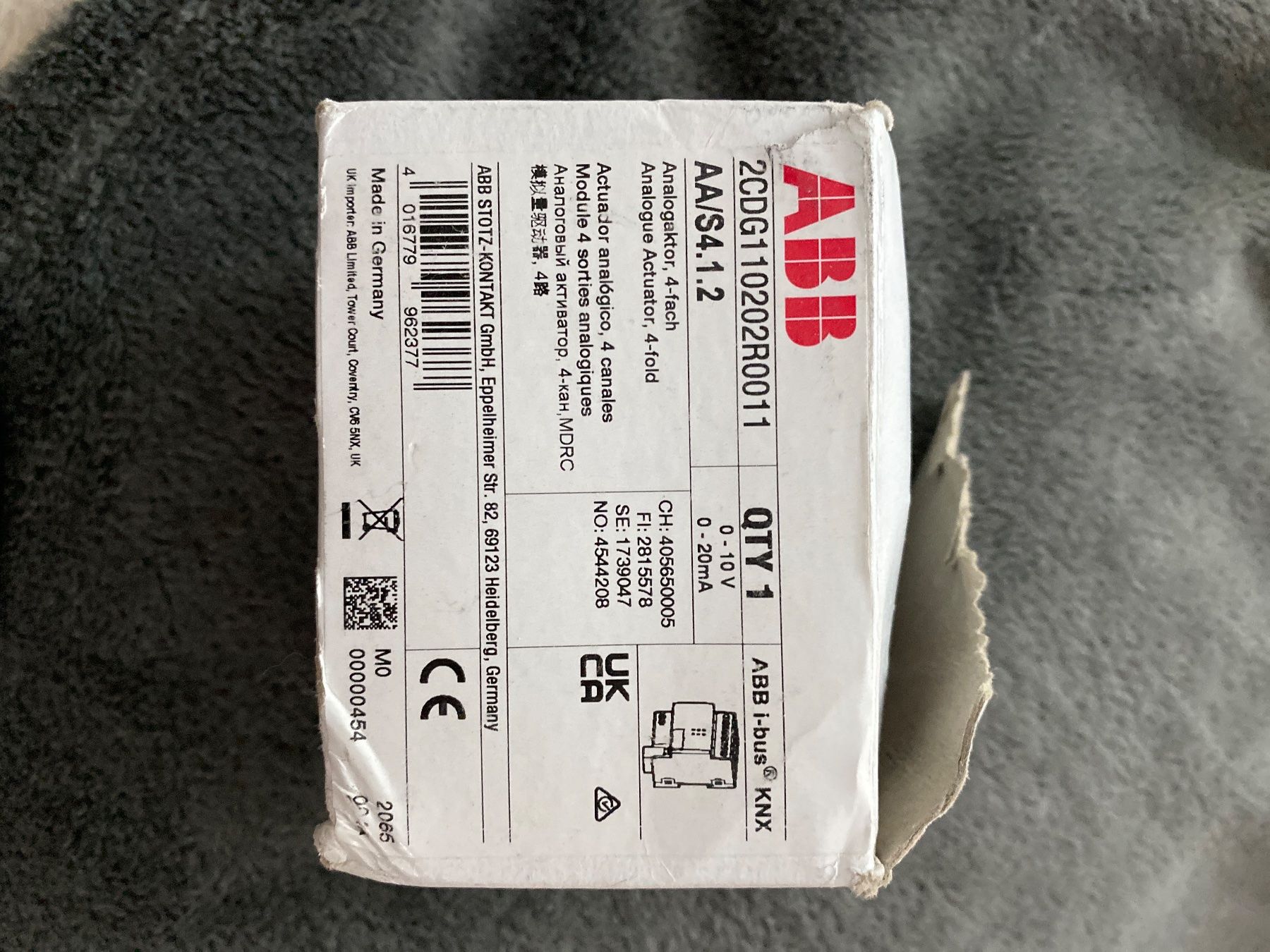 ABB Elektronikbauteile: ABB Analog Aktor 0-10V 0-20mA KNX – Gebraucht aus Brugg AG von nr1 1