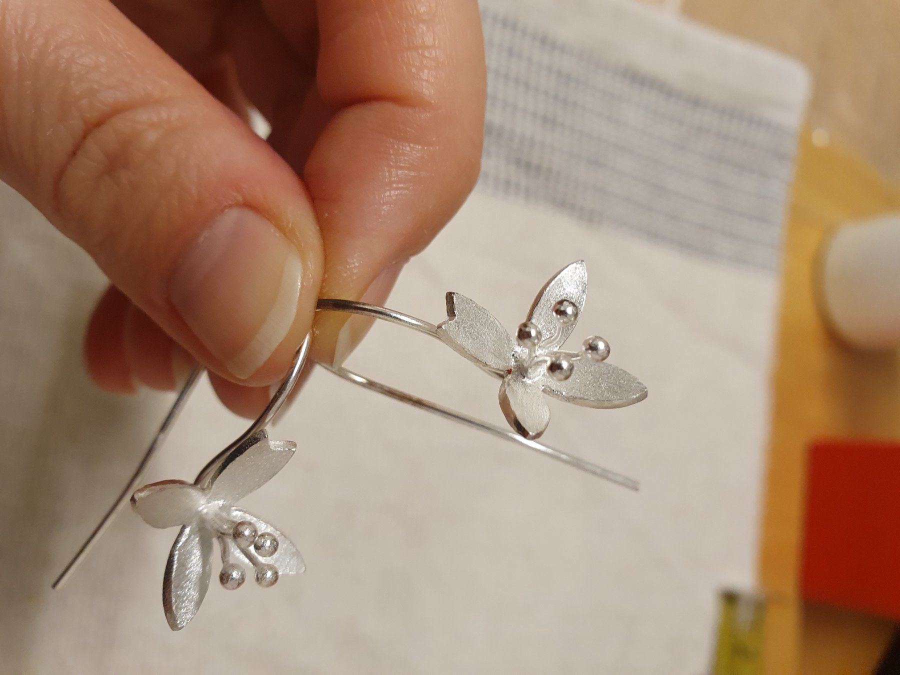 Ohrringe & -stecker: Orecchini fiori Primavera Argento 925 – Neu (gemäss Beschreibung) aus Langnau am Albis von dav_n72f 3