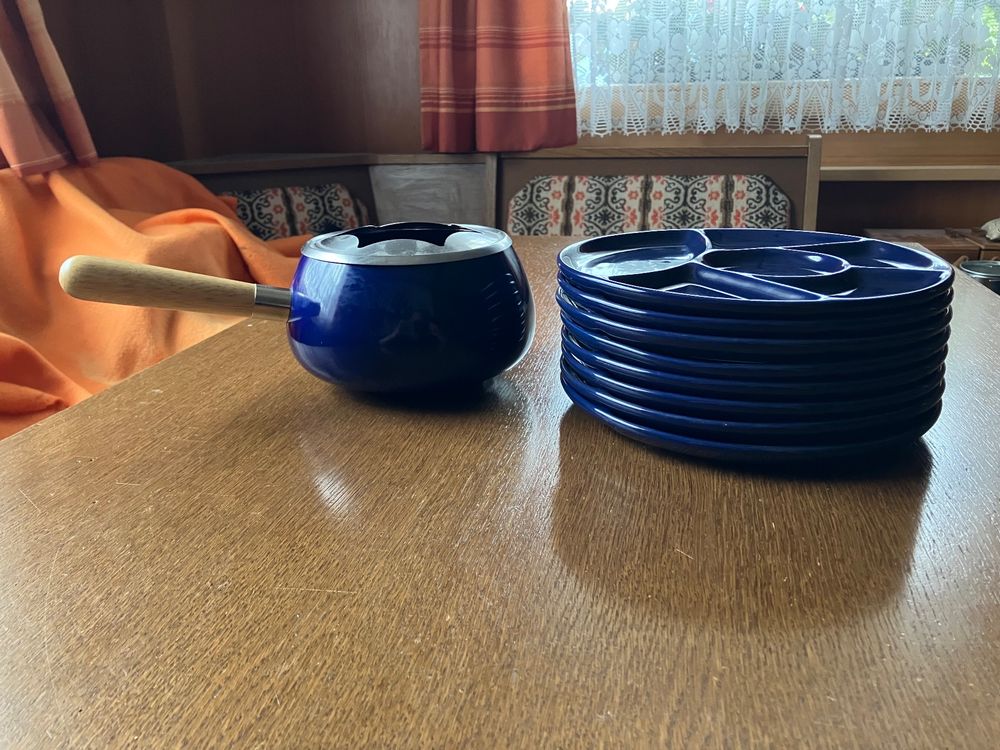 Fleisch-Fondue Set Blau 9-Teilig (Gebraucht) in Kandergrund für CHF 25 ...