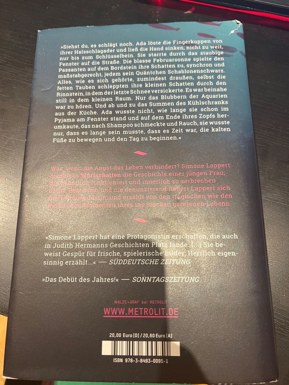 Libri: Roman "Wurfschatten" von Simone Lappert – Nuovo (secondo la descrizione) da Zweisimmen venduto da MrStylish5x9 1