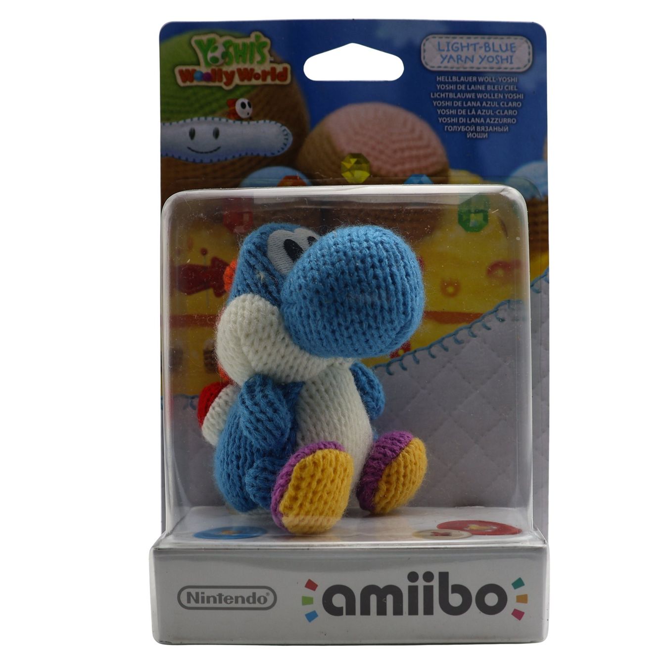 Statuette: Yarn Yoshi - Blue Amiibo - NEW – Usato da Paudex venduto da dindeboy