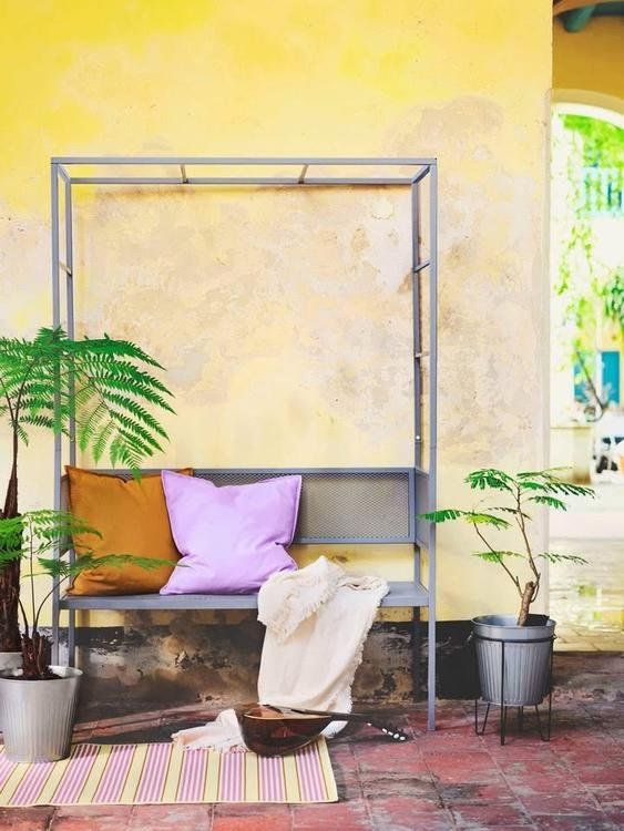 Ikea Divani: 3er-Sofa/aussen, grau – Usato da Obfelden venduto da lee_7ncp
