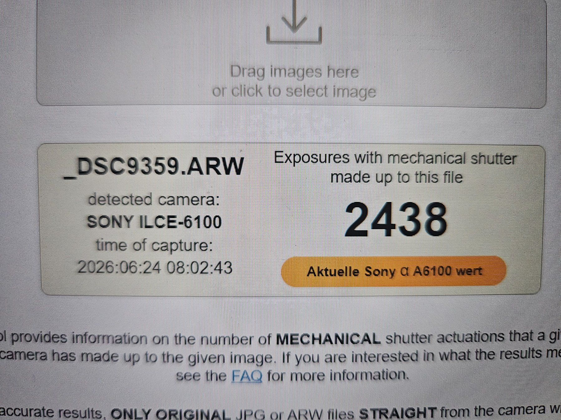 Sony Fotocamera: Sony a6100 Body mit 2 Akkus und Ladegerät – Usato da Schaffhausen venduto da gaze15 4