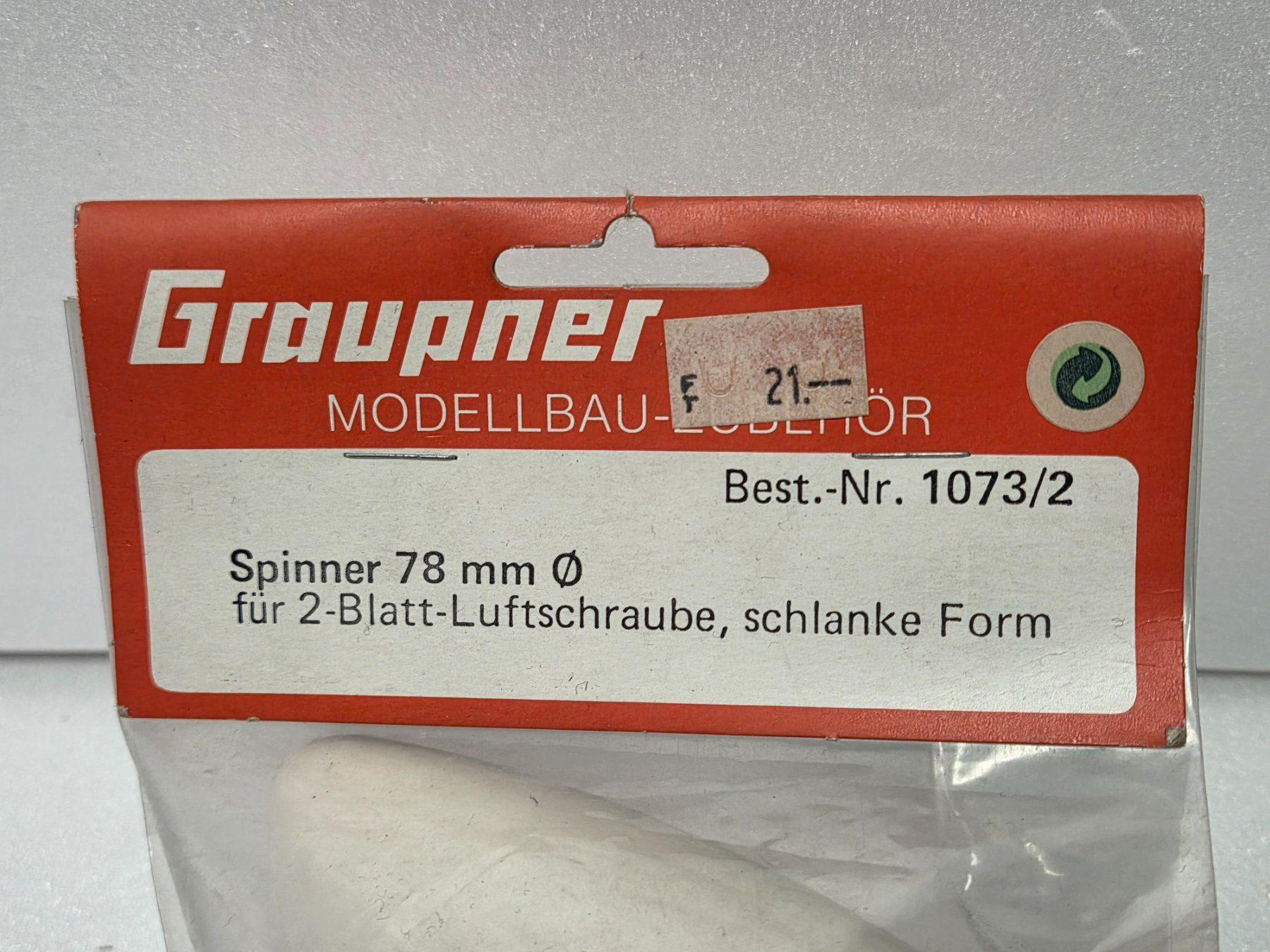 Graupner Modellismo RC: Graupner Spinner Set Kunststoff - 45 und 78mm Durchmesser – Nuovo e nell'imballaggio originale da Hittnau venduto da Sika86 2