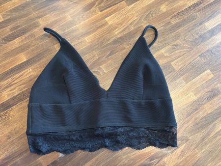 Schwarzes Spitzen-Top von Miss Selfridge, Grösse 38
