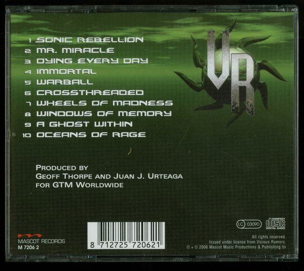 CD: Vicious Rumors – Warball – Usato da Gingins venduto da Demonseed 1