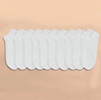 10 Paar Sneaker Socken weiß Einheitsgrösse neu