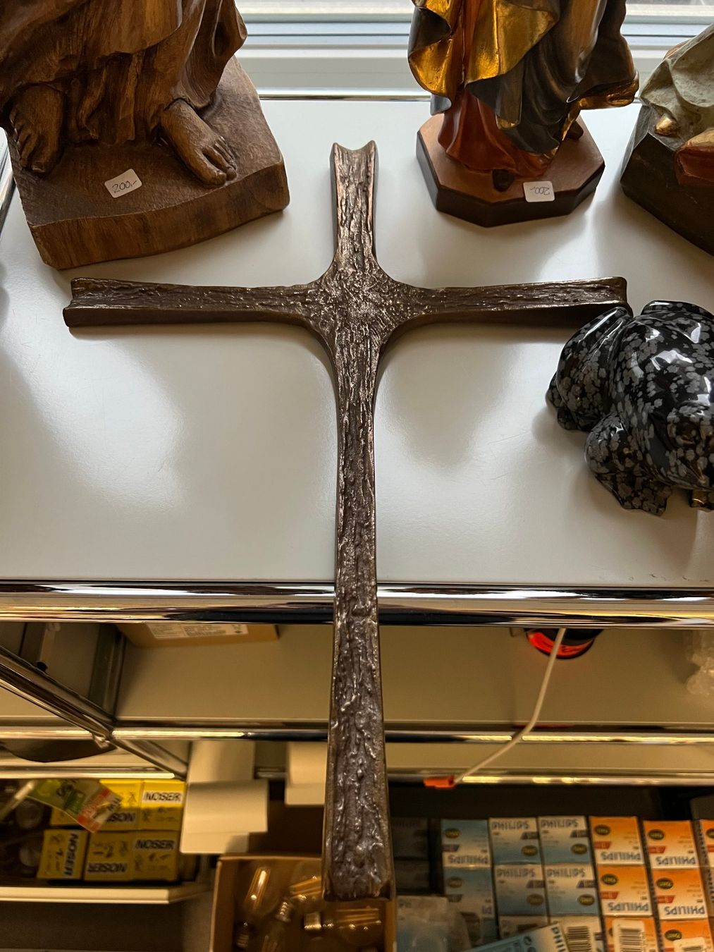 Statuette: Elefant, klein, H 8cm, aus Holz – Usato da Dietikon venduto da Wildtransporte 7