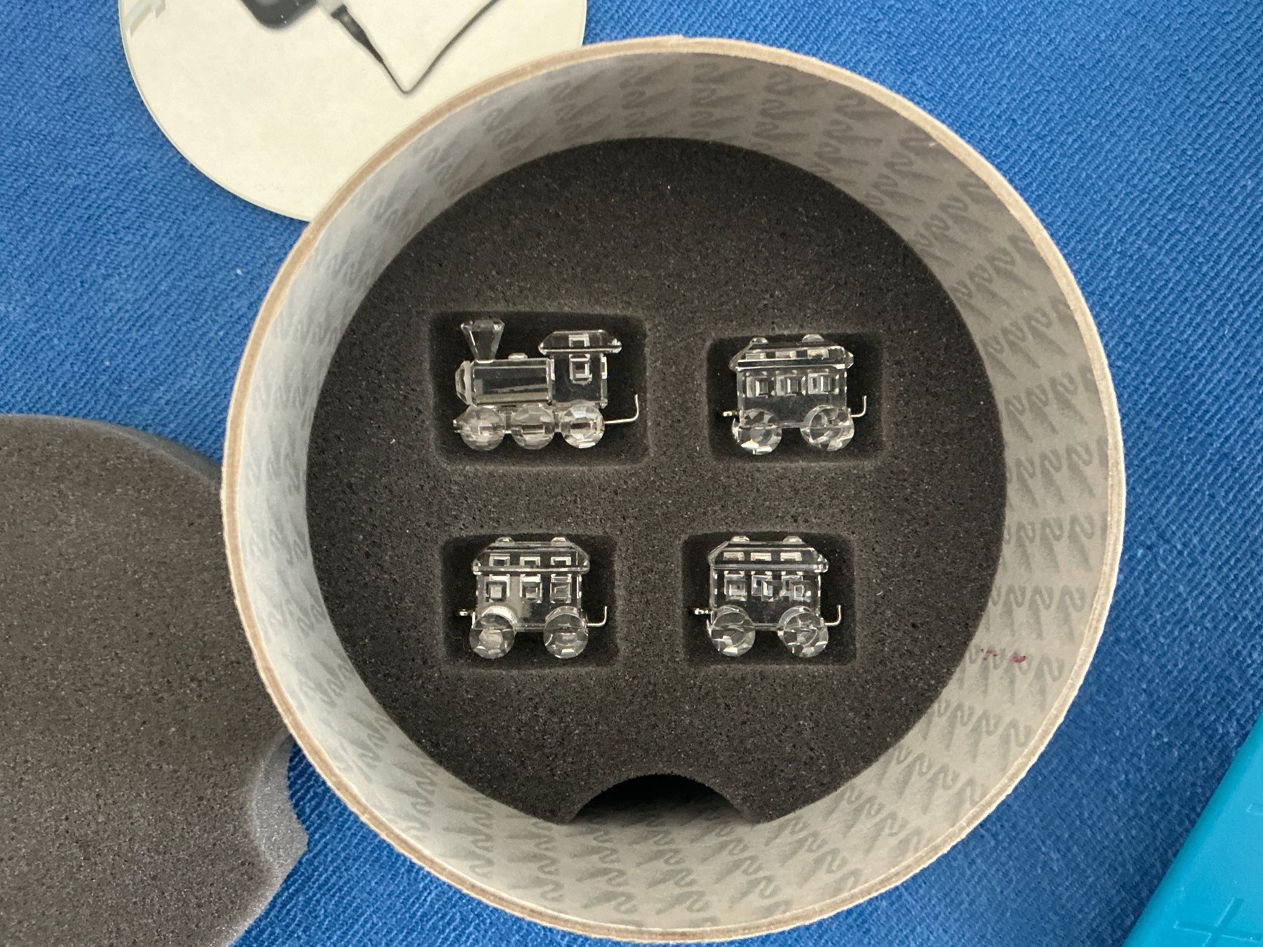 Swarovski Tutte le decorazioni: Svarovski Silver Cristal Eisenbahn Mini – Nuovo e nell'imballaggio originale da Dietikon venduto da mike034