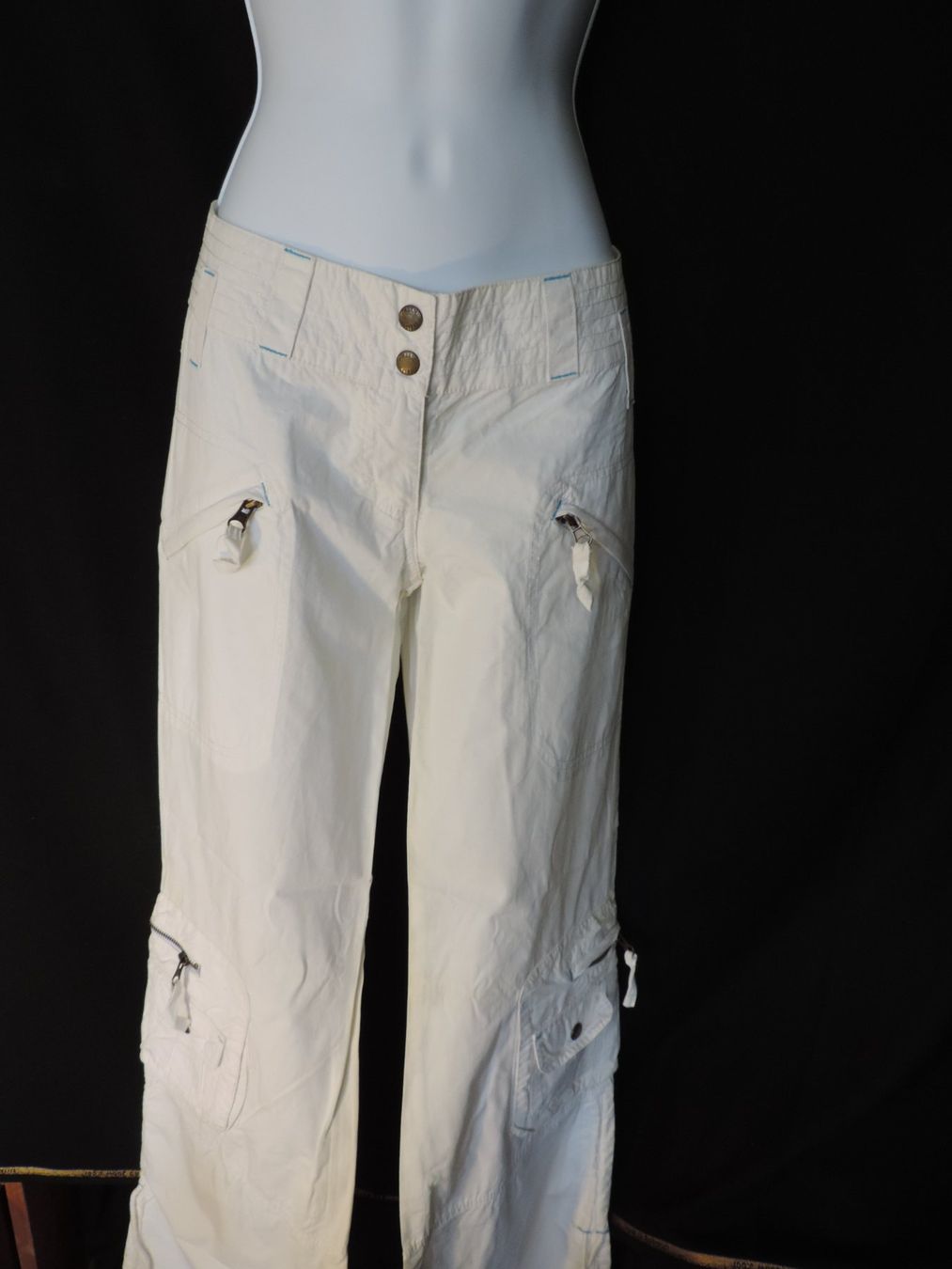 Pantaloni: pantalon droit blanc – Usato da Genève venduto da Axelle333 4