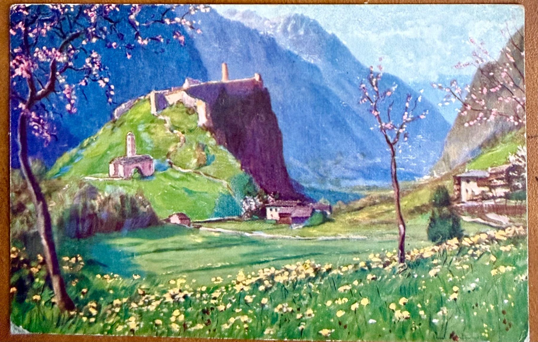 Cartoline postali: Mesocco - 1925 – Usato da Lutry venduto da Ediego