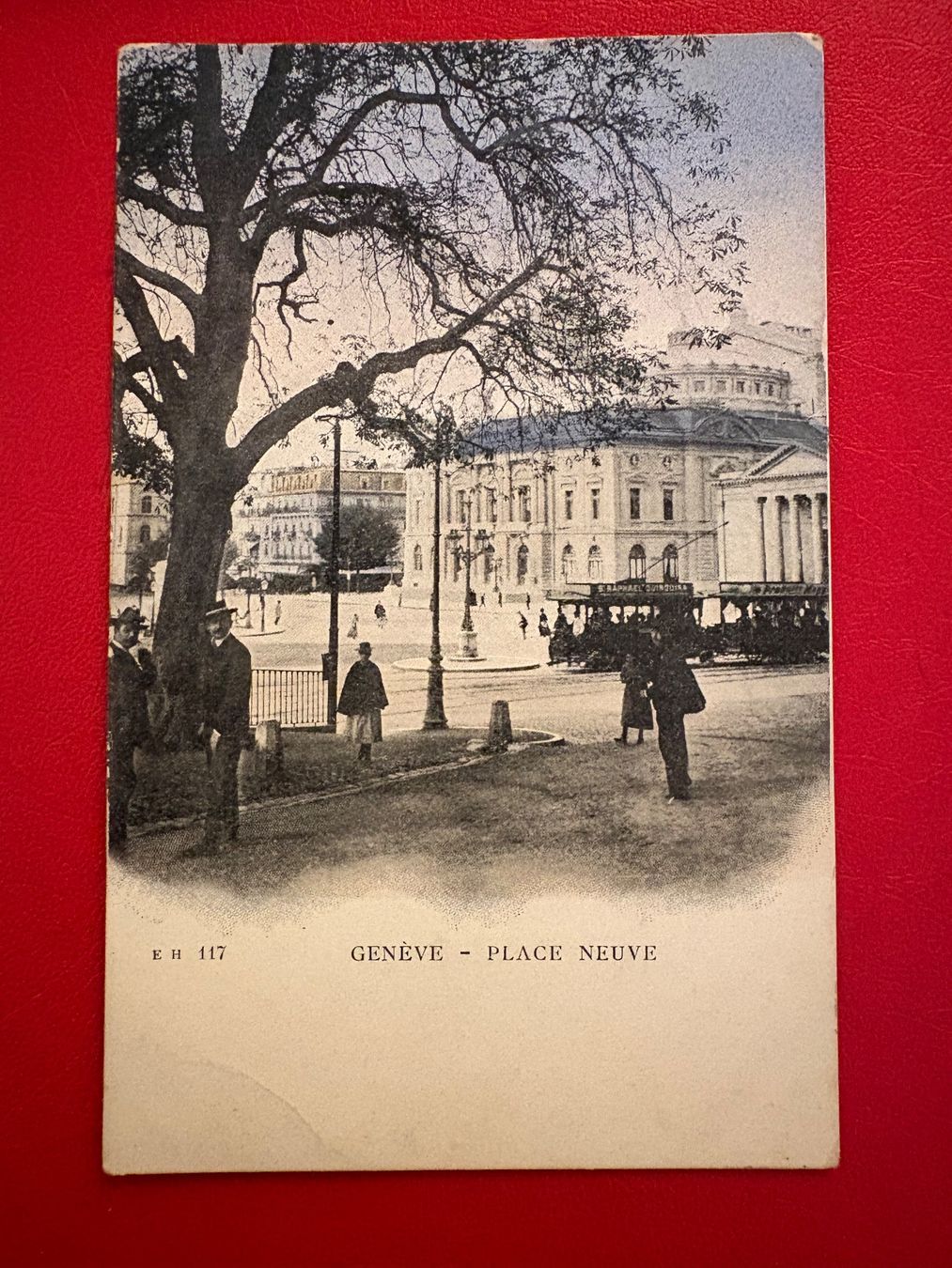 Cartoline postali: 1906 / Genève - Place Neuve / Tram – Usato da St-Légier-Chiésaz venduto da Theo006