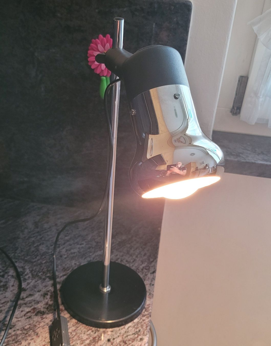 Lampade: Vintage Neweba Tischlampe - Chrom/Schwarz – Usato da Dörflingen venduto da tucson16 5