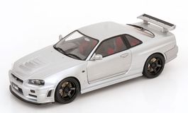 NISSAN SKYLINE GT-R R34 Z-TUNE 1999 SILBER 1:18 SOLIDO