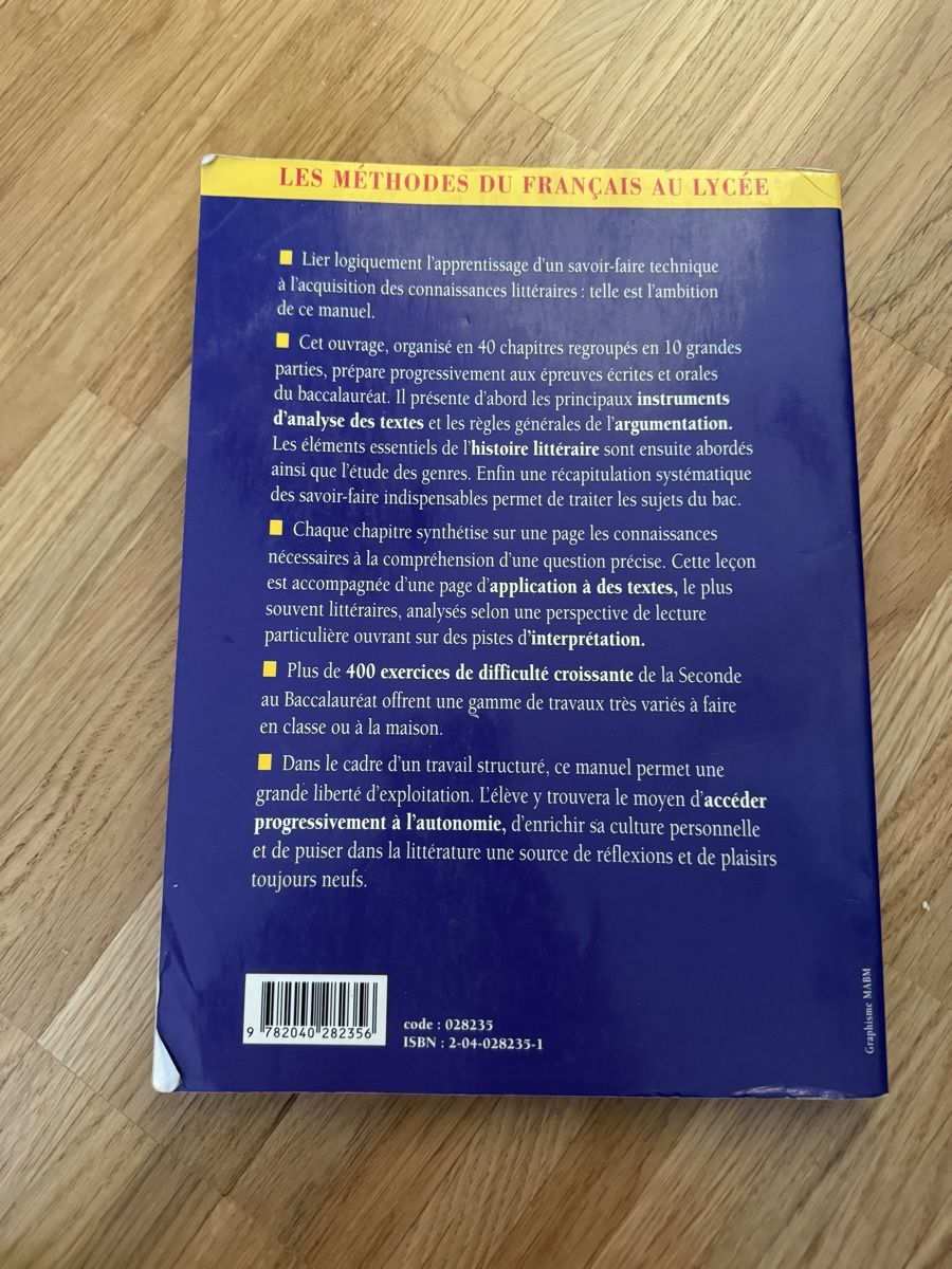 Bücher: Les méthodes du français au lycée 2de-1re – Gebraucht aus Meyrin von mai_pl7s 1