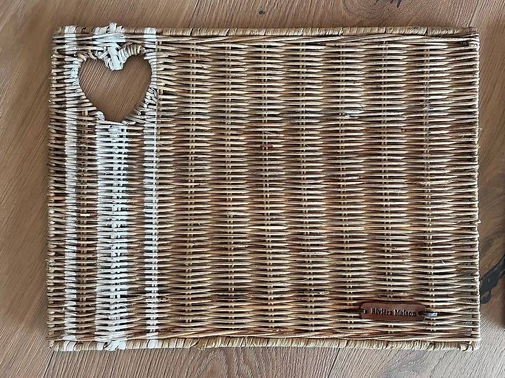 Set di tavolo e panche: 8x Riviera Maison Tischset Rattan "with love? – Usato da Walchwil venduto da ama_9gny