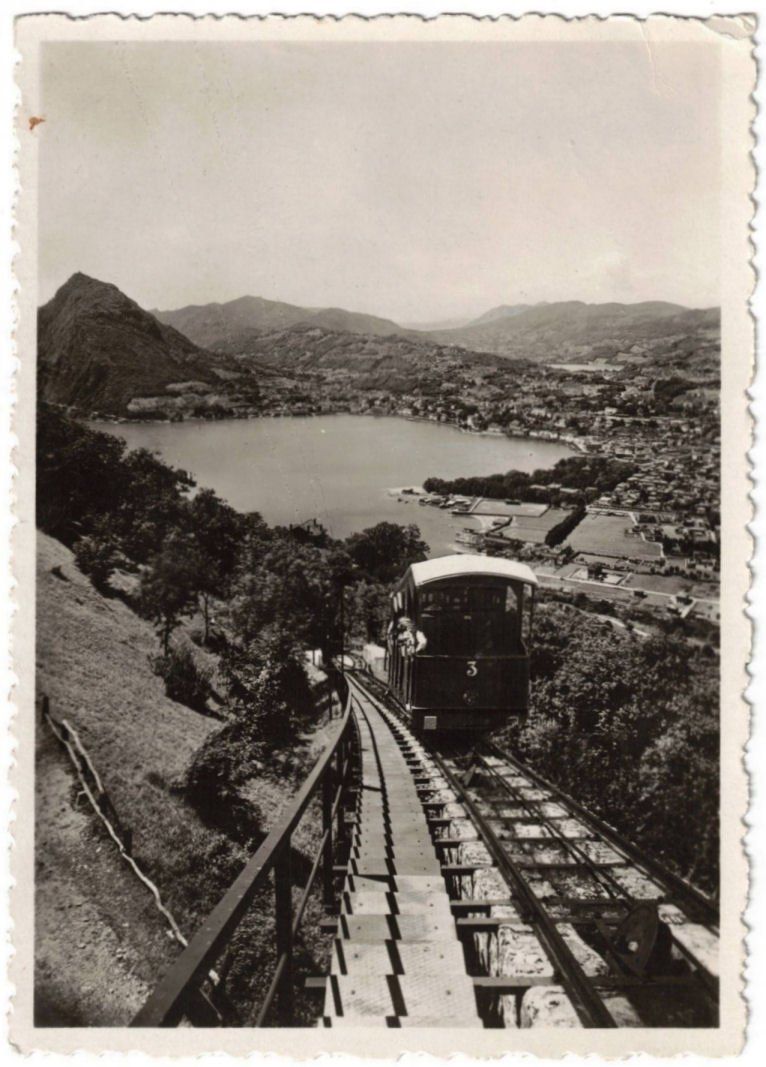 Ansichtskarten: Lugano - Standseilbahn Monte Brè – Gebraucht aus Binningen von Mountainrider