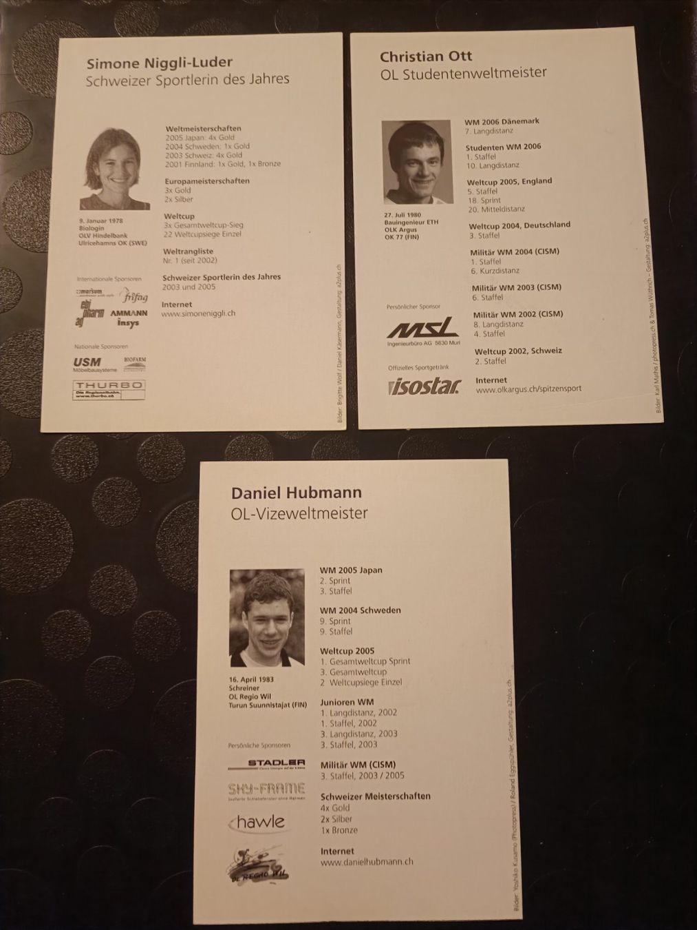 Autographes: CH OL Läufer - handsignierte Autogrammkarten Set – D'occasion à Menziken par Artographs 1