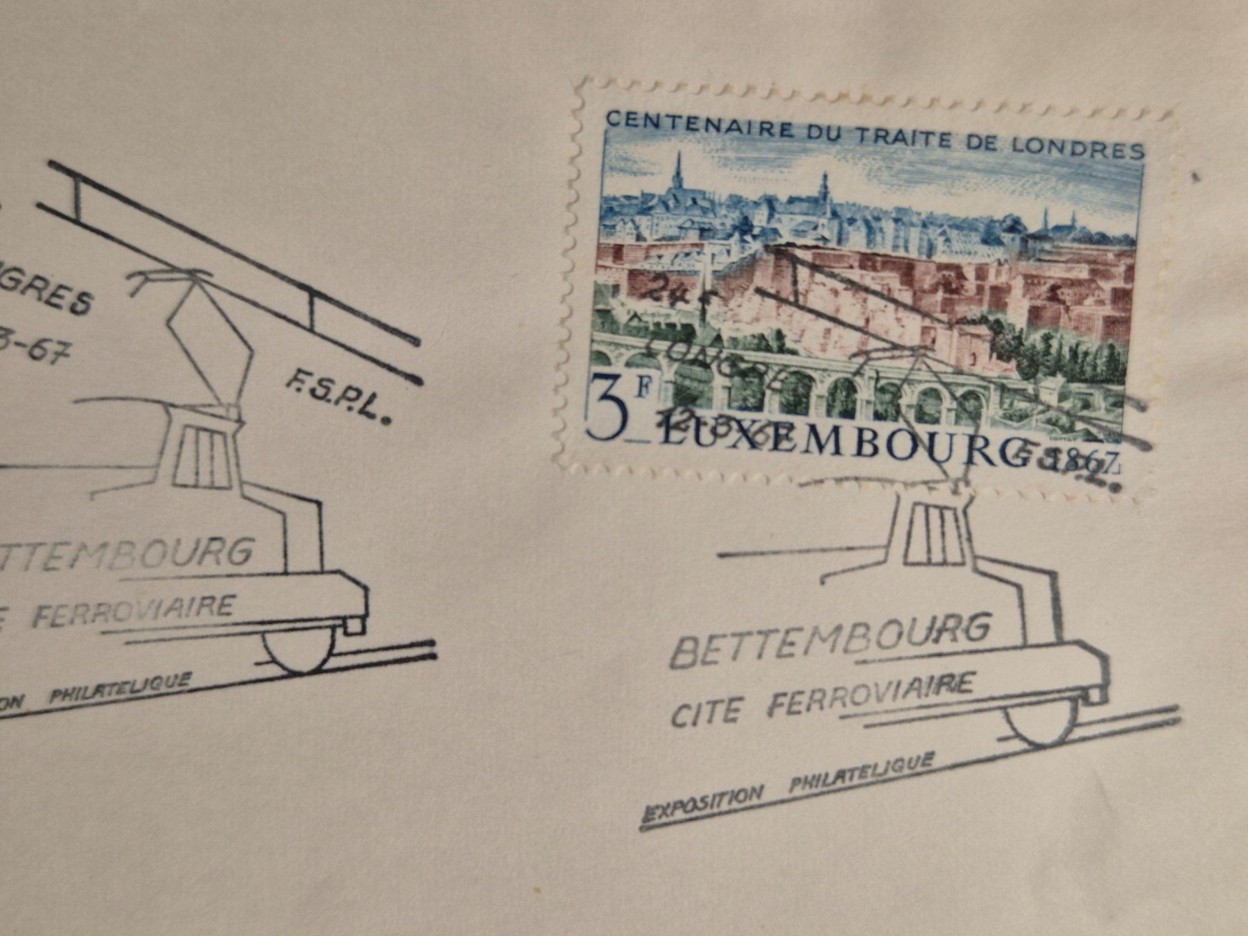 Alle Briefmarken: LUXEMBOURG - 24e Congrès F.S.R.L. - Bettembourg – Gebraucht aus St-Léonard von thipif 1