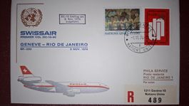 Swissair Geneve - Rio de Janeiro 03.11.1974