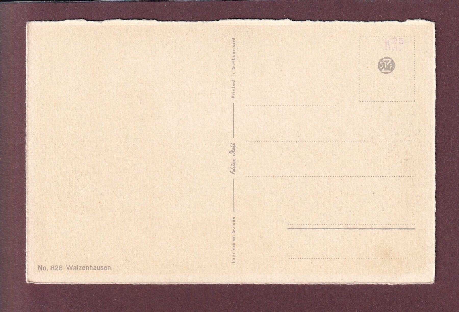 Cartoline postali: WALZENHAUSEN – Usato da Pully venduto da nicecards 1