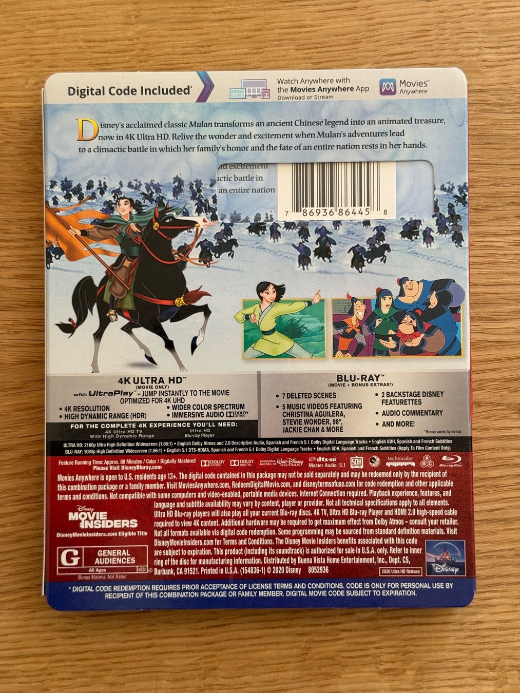 Tutti i DVDs: Mulan 4k Bluray – Usato da Wallisellen venduto da Art_Vendorlay 1