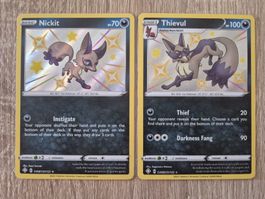 Nickit SV081 & Thievul SV082 - Shiny Fates - EN 