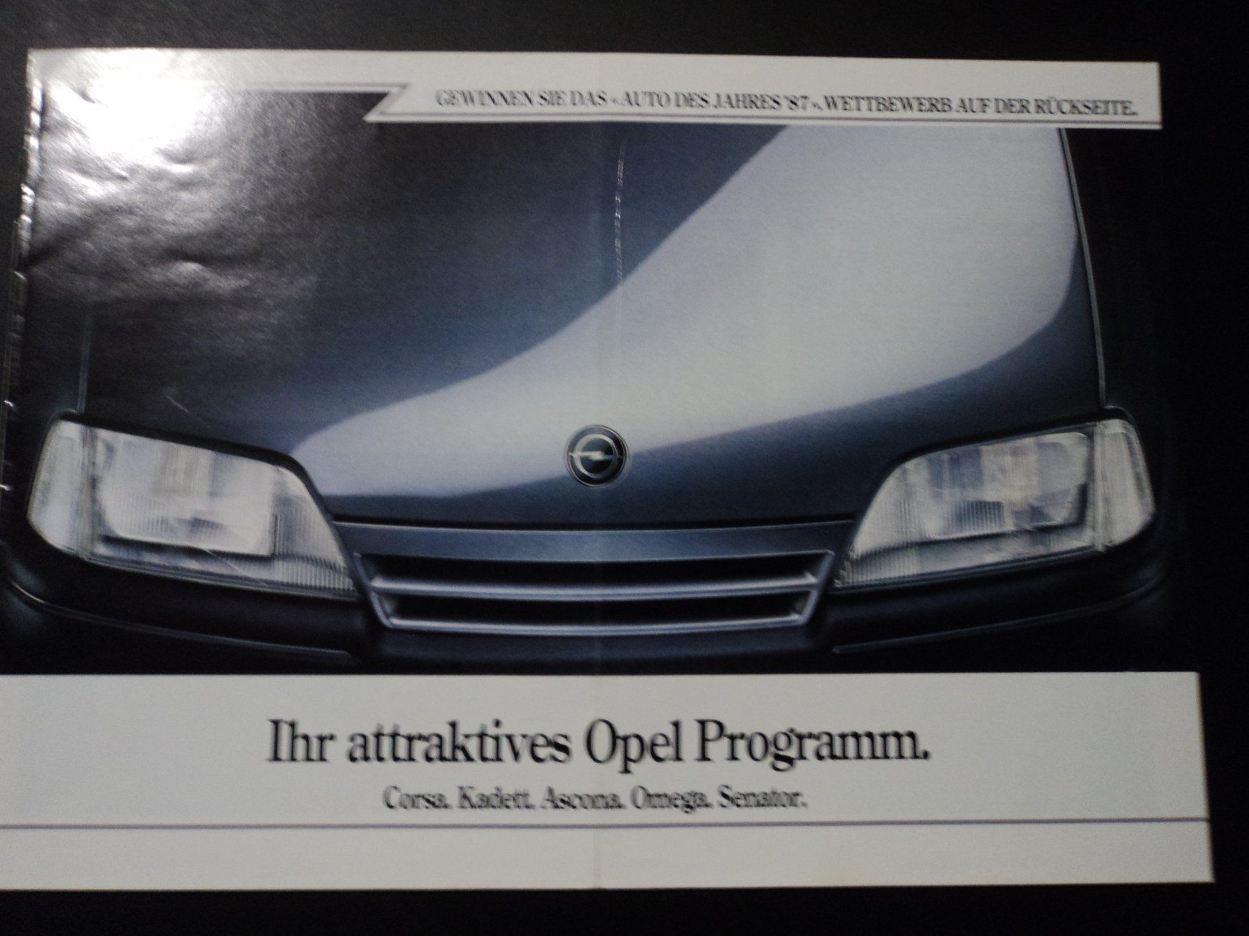 Opel Documenti: Prospekt Opel Programm 1987 Omega 3000 Corsa I Ascona i200 – Usato da Schwarzenburg venduto da modelCARama 2