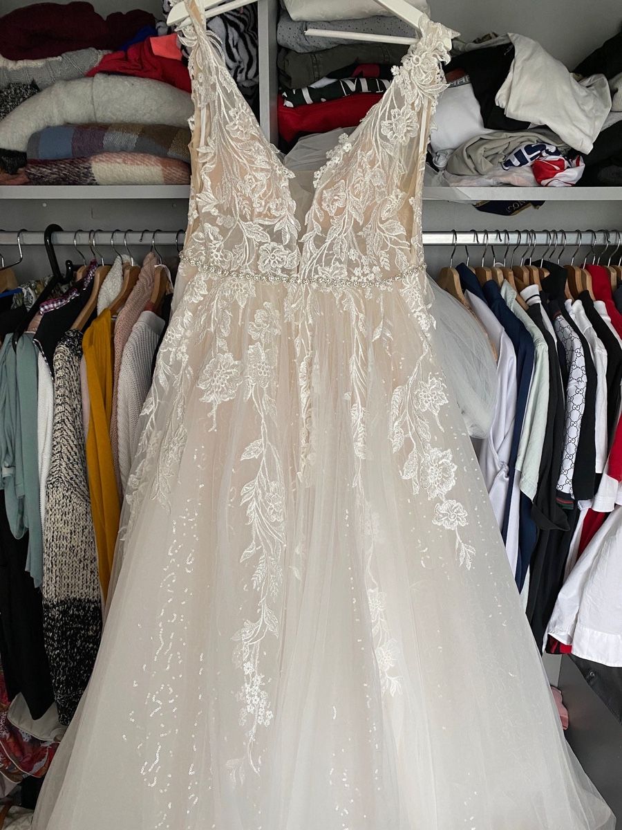 Vestiti: Hochzeitskleid inkl. Schleier - Gr. 38 – Usato da Oftringen venduto da Studi_Kobra