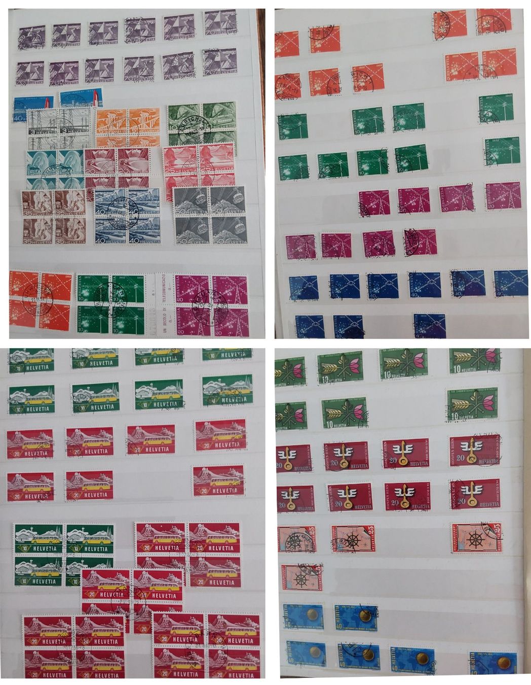 Tutti i francobolli: 2 Stk. CH Briefmarken-/Dublettenalben – Usato da Münchwilen AG venduto da Nesar 9