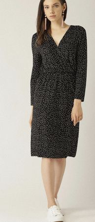 Mango Wickelkleid polka dot 38 M