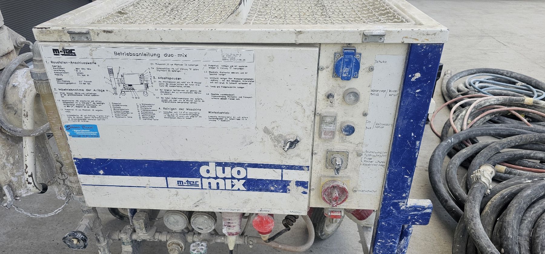 Tutte le macchine: M-TEC Duo Mix Verputzmaschine   – Usato da Emmenbrücke venduto da inf_l8yf 3