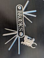 Brooks Multitool mit Lederhülle – unbenutzt