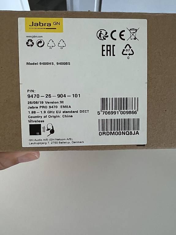 Cuffie: Jabra PRO 9470 Wireless Headset mit Ladestation  neuwertig – Usato da Neftenbach venduto da pationline 3