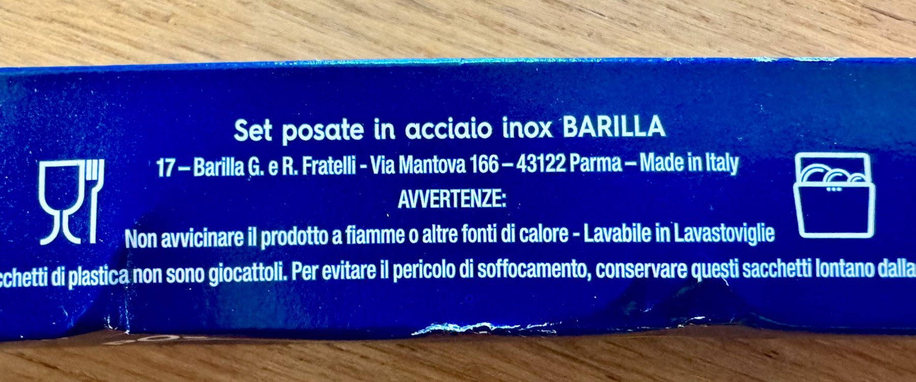 Set di posate: Couvert Fourchette et Couteau BARILLA – Nuovo e nell'imballaggio originale da Lausanne venduto da davzic 3
