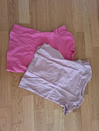 T-Shirt Set anöfchen rosa und pink Grösse 140 gebraucht