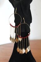 Creolen im Boho-Stil ,Durchmesser ca. 4.5 cm